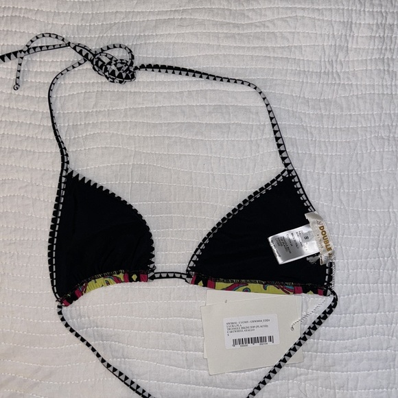 La Double J Triangle Bikini Top Cartwheel Giallo - Picture 2 of 3